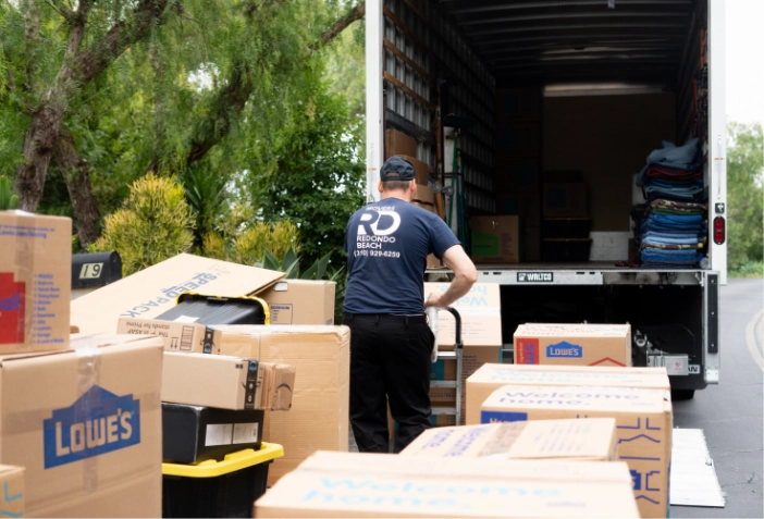 Movers loading a truck
